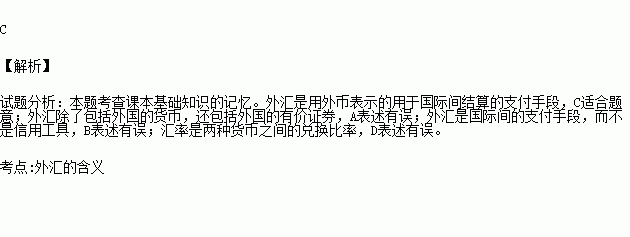 外汇表示(外汇表示的含义)